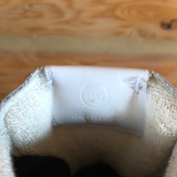 AMI ALEXANDRE MATTIUSSI Black and White ADC Hight Top Sneakers size 36 LIKE NEW - Picture 7 of 12